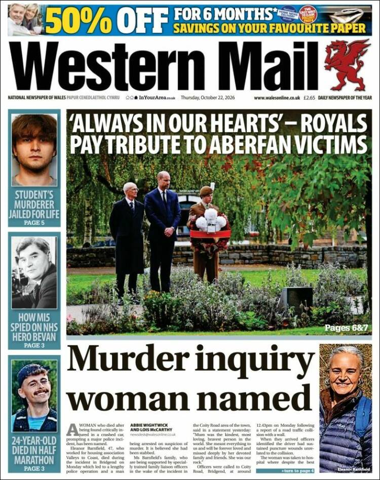 Portada de Western Mail (United Kingdom)