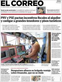 Portada de El Correo (Spain)