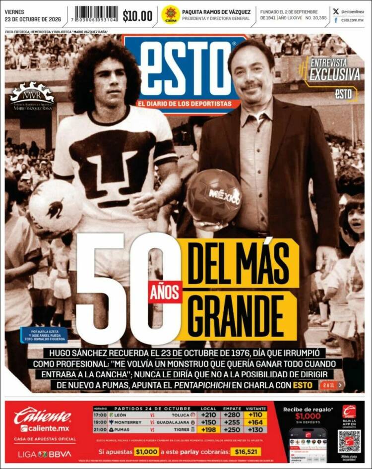 Portada de Esto (México)