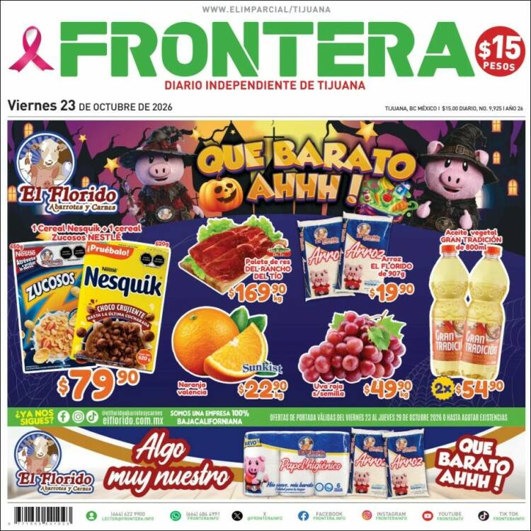 Portada de Frontera (México)
