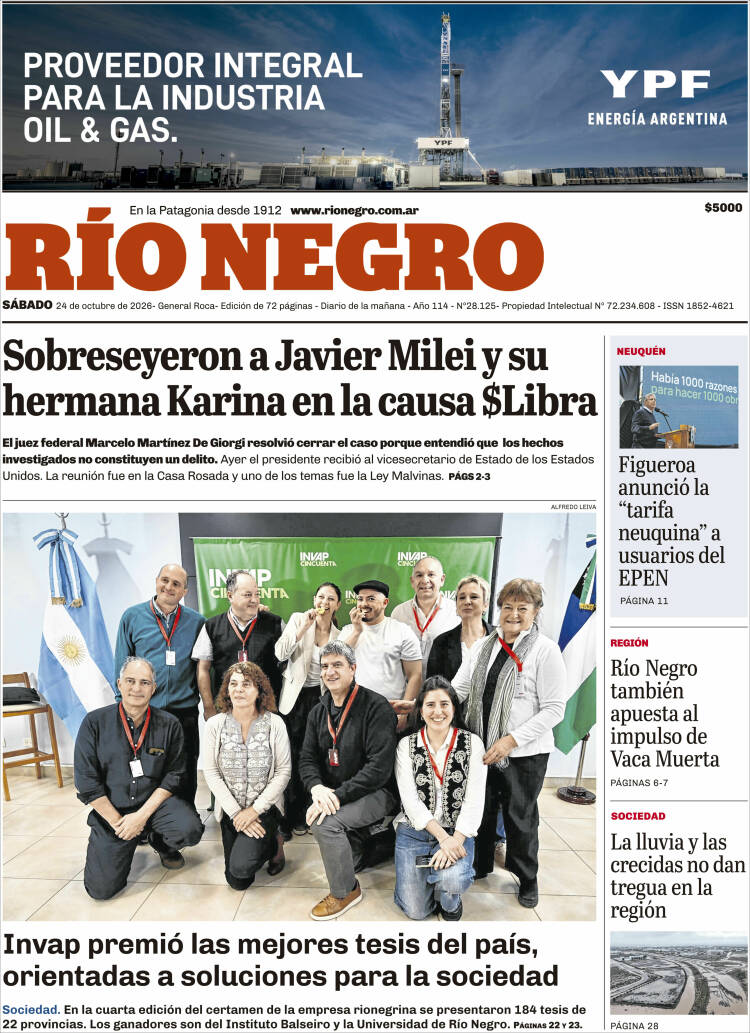 Portada de Rio Negro (Argentina)