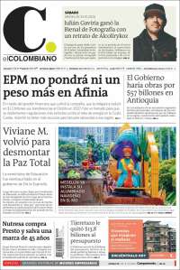 Portada de El Colombiano (Colombia)