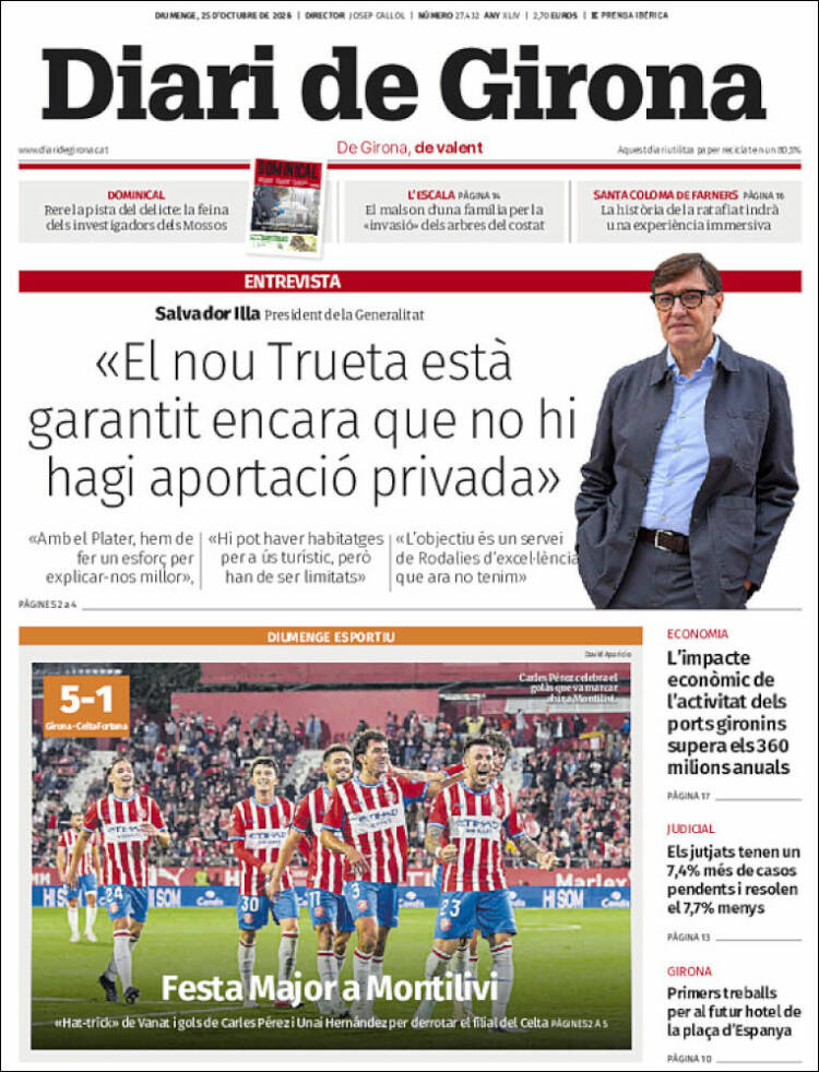 Portada de Diari de Girona (Spain)