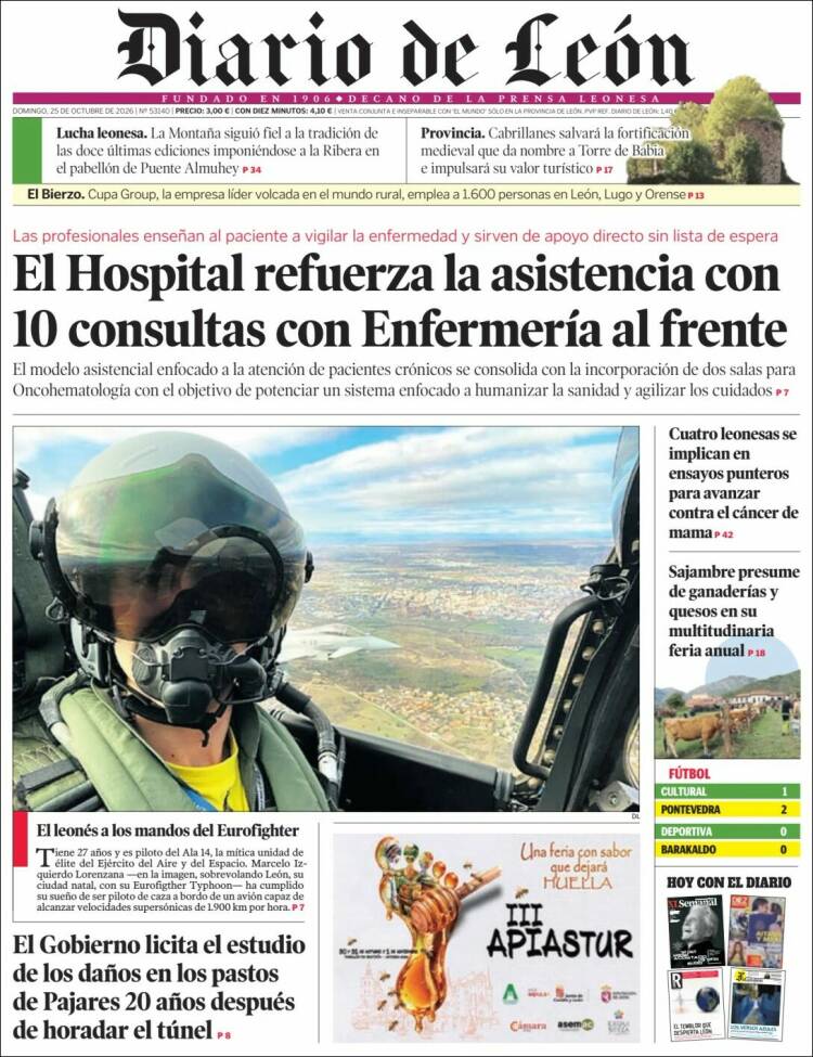 Portada de Diario de León (Spain)