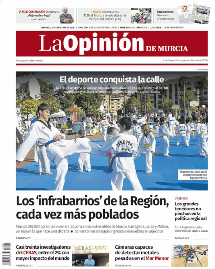 Portada de La Opinión de Murcia (Spain)