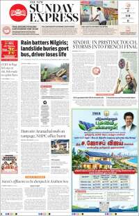 Portada de New Indian Express (India)
