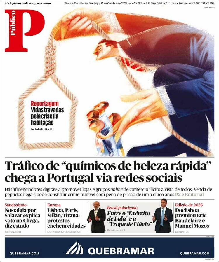 Portada de Público (Portugal)