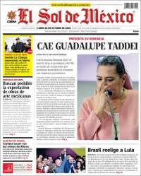 Portada de El Sol de México (Mexico)