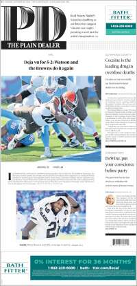 Portada de The Plain Dealer (USA)