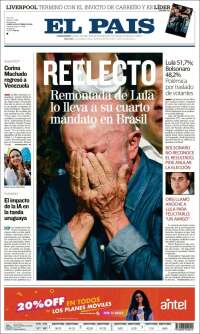 Portada de El País (Uruguay)