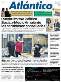 Portada de Atlántico Diario (Spain)