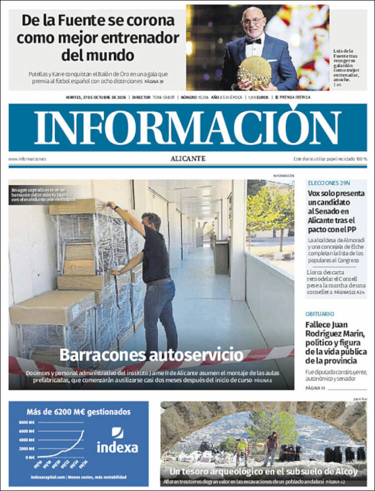 Portada de Diario Información (Spain)