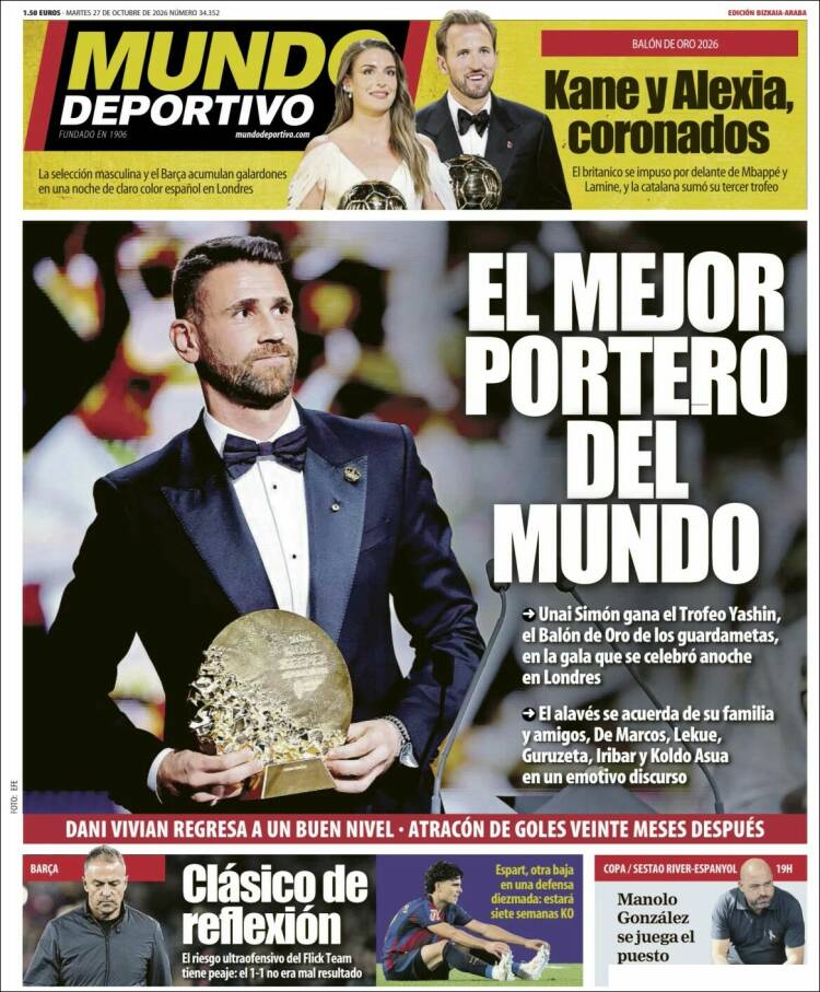 Portada de Mundo Deportivo Bizkaia (Spain)