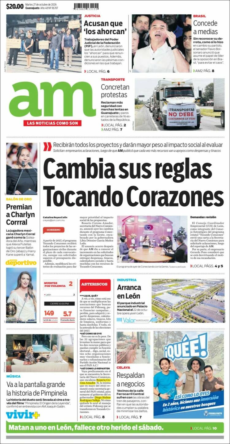 Portada de Al Día A.M. (Mexico)