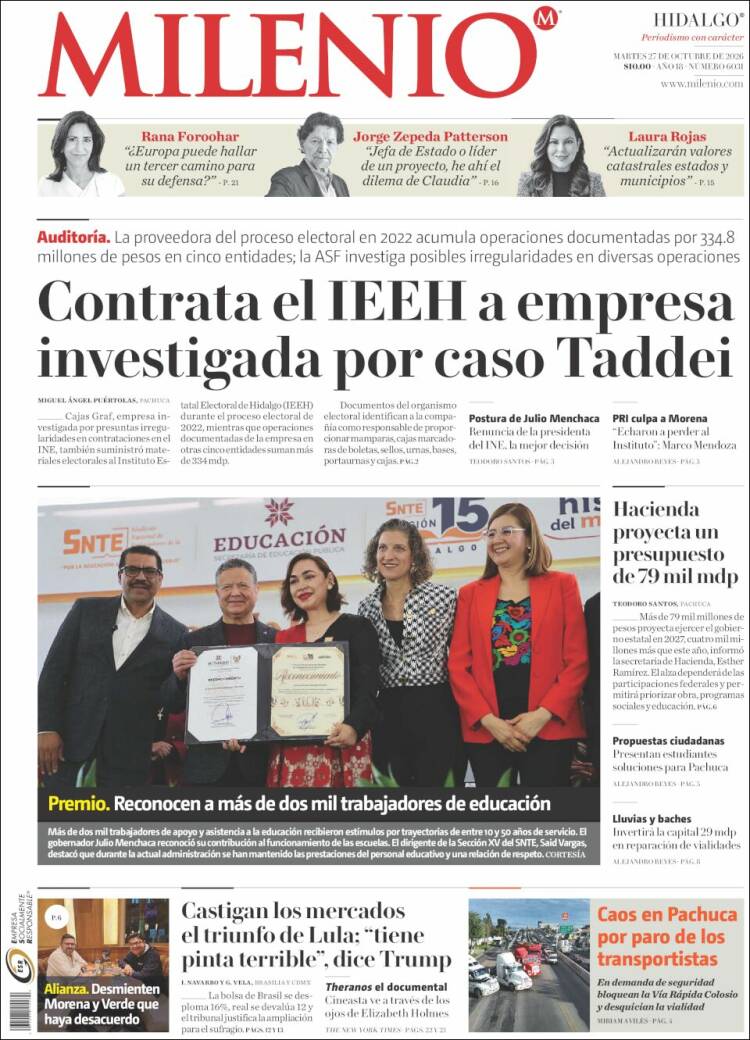 Portada de Milenio de Hidalgo (Mexico)