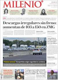 Portada de Milenio - Jalisco (Mexico)