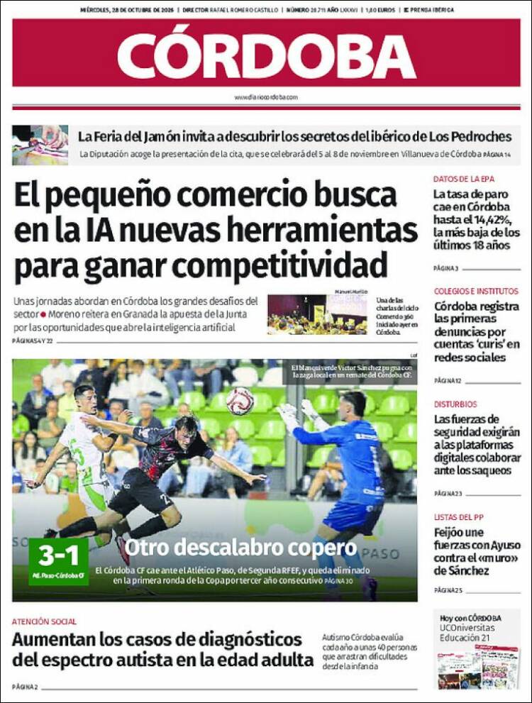 Portada de Diario de Córdoba (Spain)