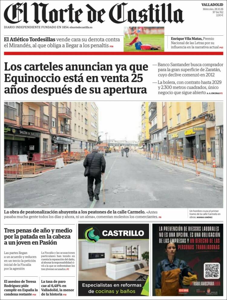 Portada de Norte de Castilla - Valladolid (Spain)