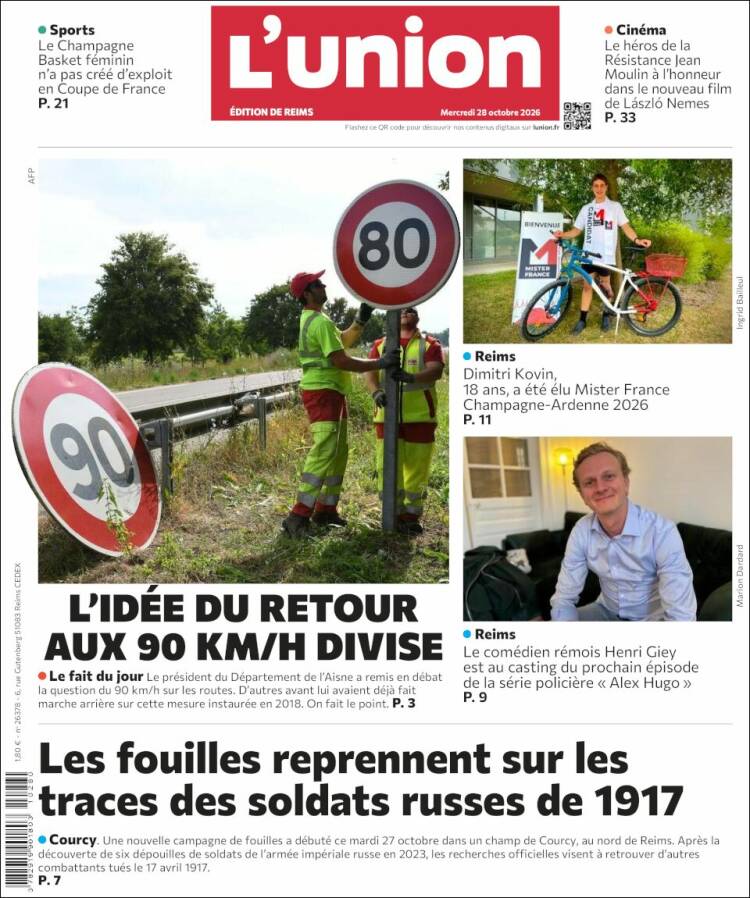 Portada de L'Union (France)