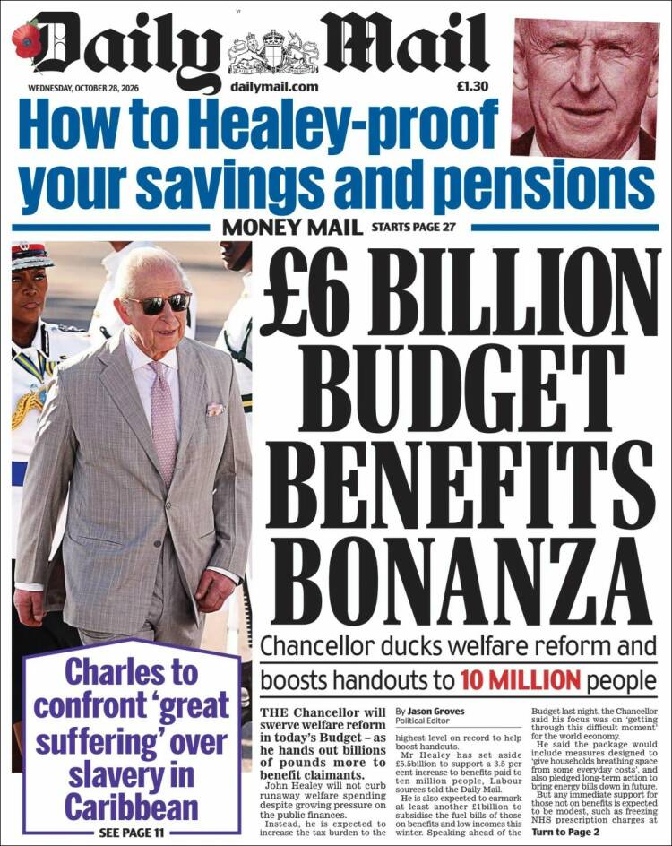 Portada de Daily Mail (United Kingdom)