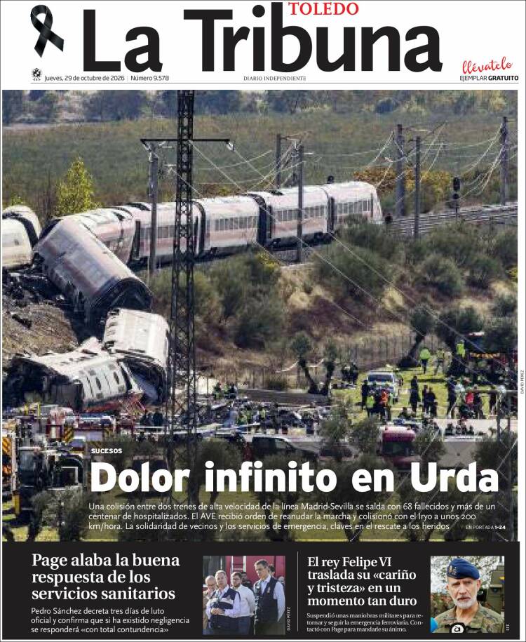 Portada de La Tribuna de Toledo (Spain)