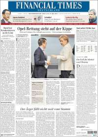 Portada de Financial Times Deutschland (Alemania)