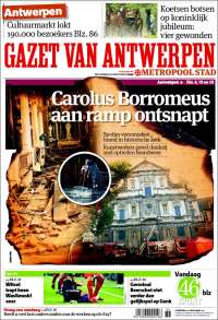 Portada de Gazet van Antwerpen (Belgique)