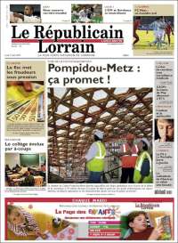 Portada de Le Republicain Lorrain (France)