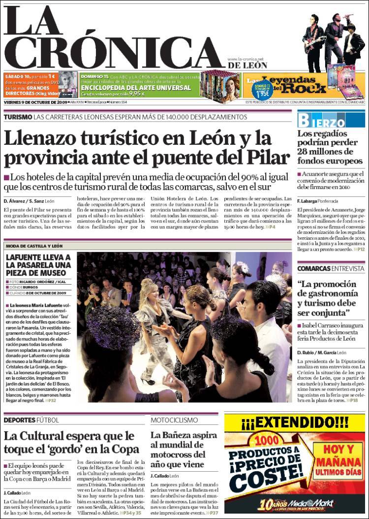 Portada de La Crónica - León (España)