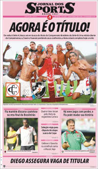 Portada de Jornal dos Sports (Brasil)