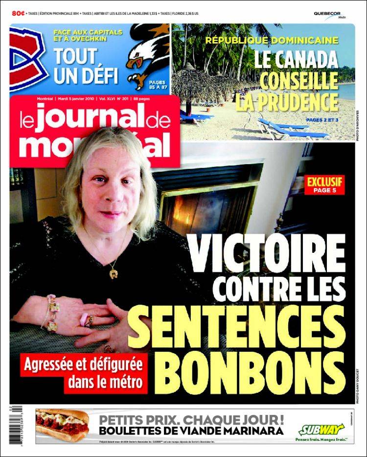 Periódico Le Journal de Montréal (Canadá). Periódicos de 