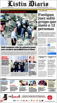 Portada de Listín Diario (R. Dominicana)