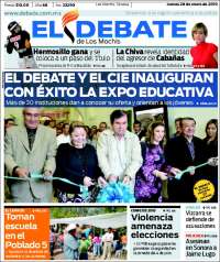 Portada de El Debate de Los Mochis (Mexico)
