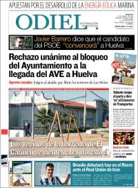 Portada de Odiel Información de Huelva (Espagne)