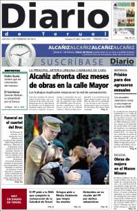Portada de Diario de Teruel (Espagne)