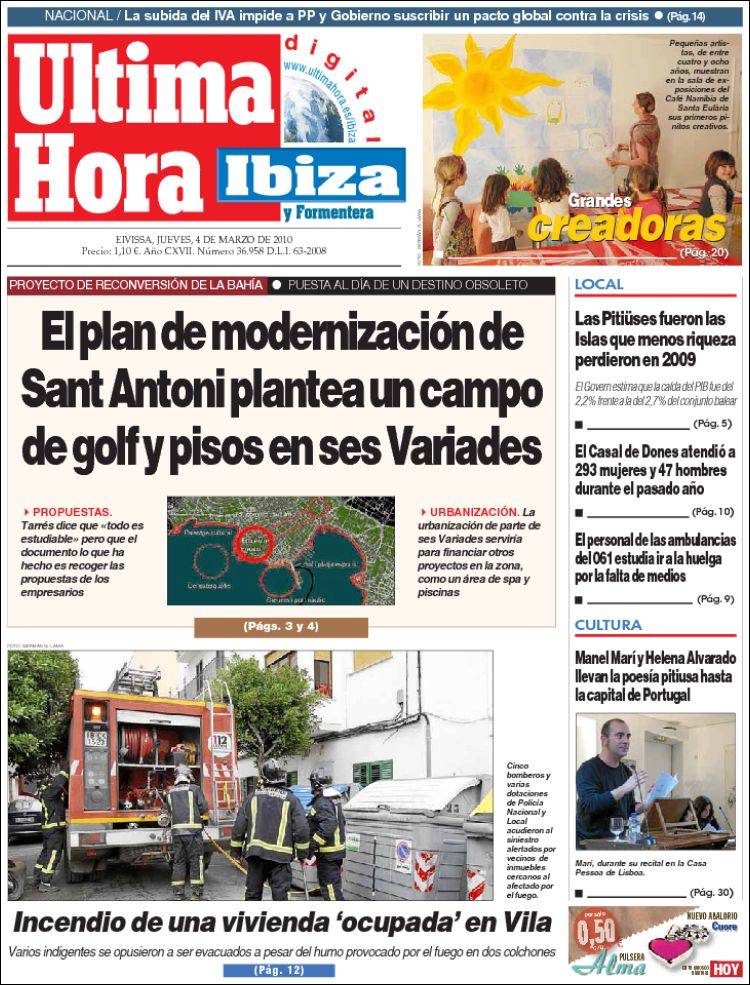 Portada de Periódico de Ibiza (Spain)