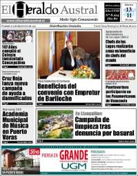 Portada de El Heraldo Austral (Chile)