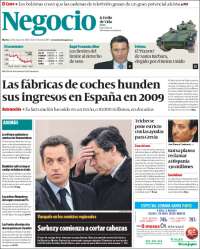 Portada de Diario Negocio (Spain)