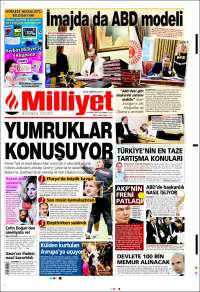Portada de Milliyet (Turquie)