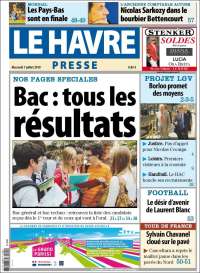 Portada de Le Havre Presse (Francia)