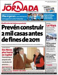 Portada de Diario Jornada en la Patagonia (Argentine)