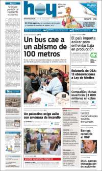 Portada de Diario Hoy (Ecuador)