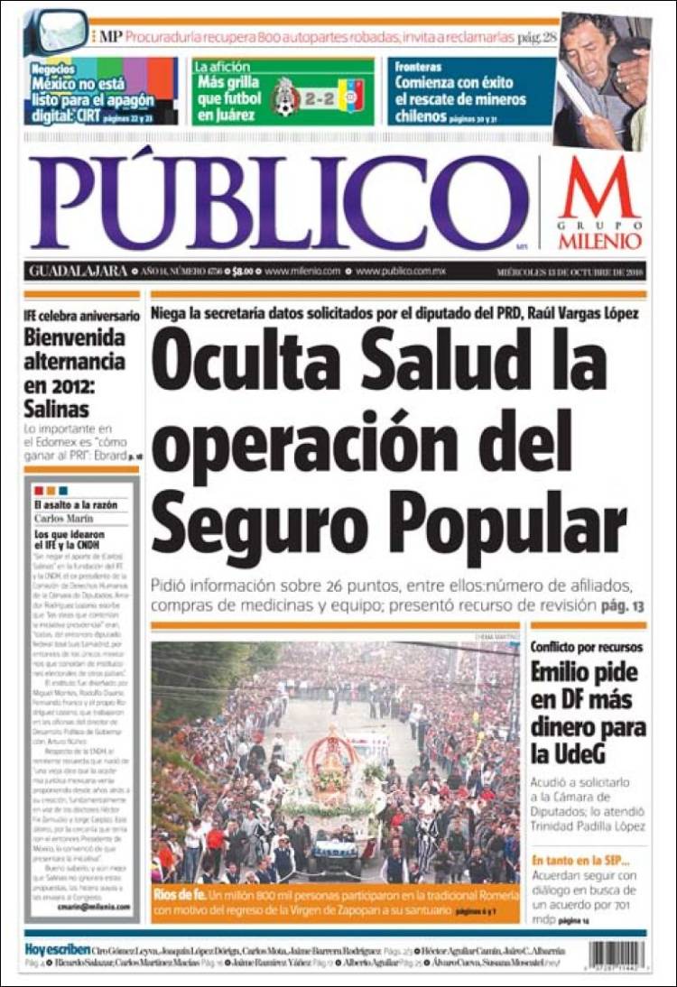 Portada de Público (Mexico)
