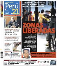Portada de Perú 21 (Peru)