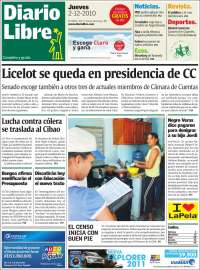 Portada de Diario Libre (R. Dominicana)