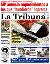 Portada de La Tribuna (Honduras)