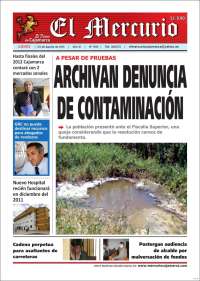 Portada de El Mercurio de Cajamarca (Peru)
