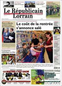 Portada de Le Republicain Lorrain (Francia)