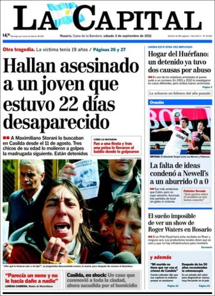 Periódico La Capital - Rosario (Argentina). de Argentina. de 3 de de 2011. Kiosko.net