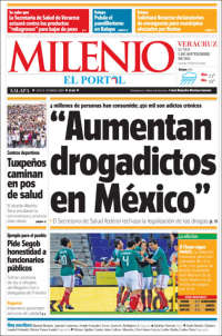 Portada de Milenio de Xalapa (México)